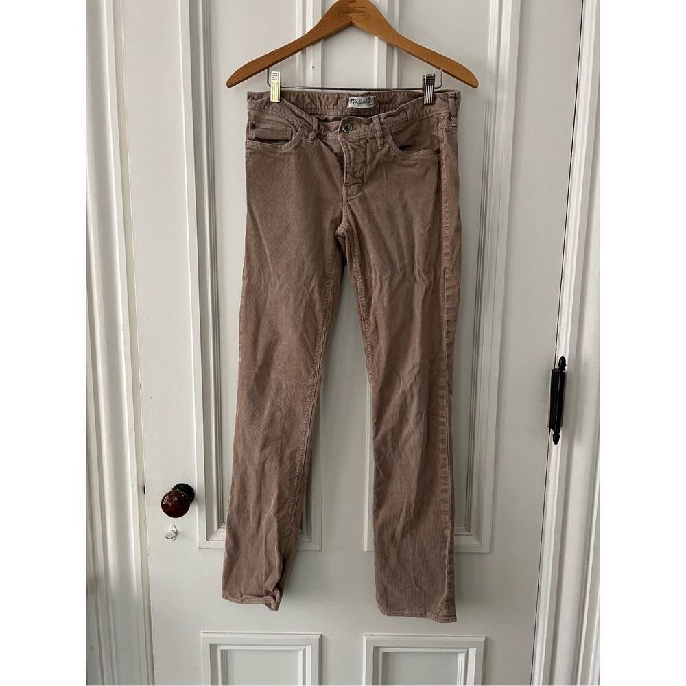 Madewell beige tan corduroy pants 27 x 32